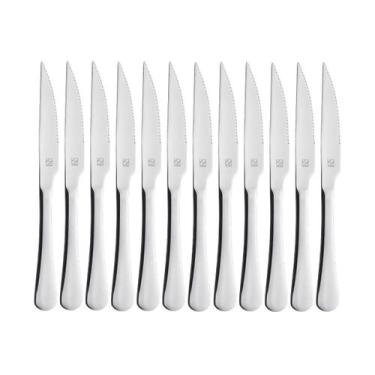 Imagem de Kit 12 Facas de Mesa de Churrasco Hercules Olimpia Aço Inox 1555-040
