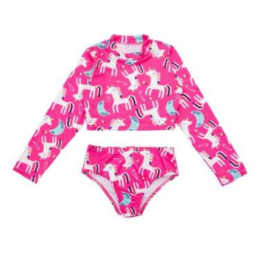 Imagem de Biquíni Menina Praia Com Proteção Solar Uv Juvenil 12 Ao 16 - Fofotinh