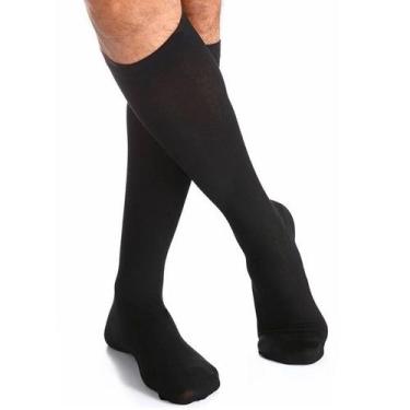 Imagem de Meia 3/4 Algodão Super 282 AD 20-30 MMHG Sigvaris Fechada, Preto, P2