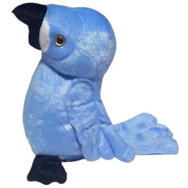 Imagem de Arara Azul de Pelúcia Safári 24 cm Antialérgica - Mirante Brasil