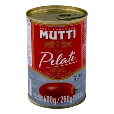 Imagem de Pelati Italiano Mutti Tomates Pelados Lata 400g 1 Unidade