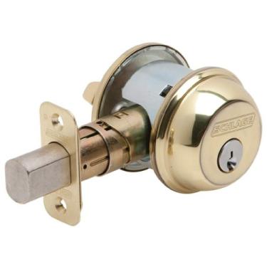 Imagem de SCHLAGE Fechadura de cilindro único Lock CO B60N605, latão