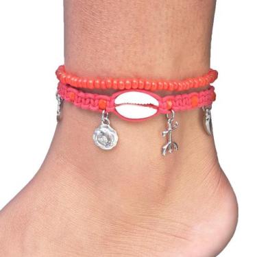 Imagem de Tornozeleira Pomba Gira Macramê Orixá Umbanda - Balaio de Santo