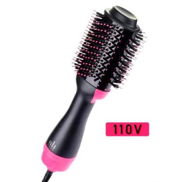 Imagem de Escova De Cabelo E Secador 2 Em 1 Soft  Cor Preto E Rosa - LAURUS