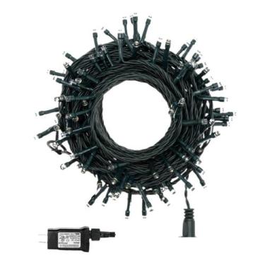 Imagem de Cordão 300 Leds C/ Função 30m Morno Fio Verde Bivolt - Brilliant V8