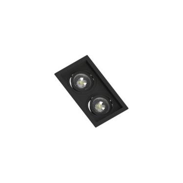 Imagem de Spot Embutir PAR20 Duplo Preto Recuado - SaveEnergy