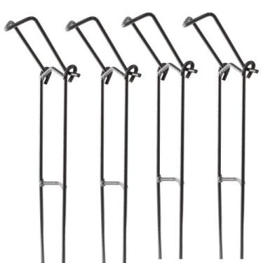 Imagem de Kit 4 Suportes Secretária Espera para Vara de Pesca Dobrável Reforçado