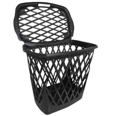 Imagem de Cesto de Roupas Plástico Telado Retangular 60 L Antares Cor Variada