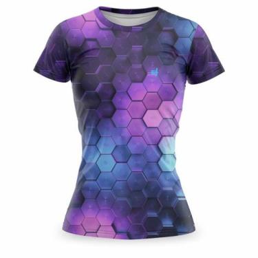 Imagem de Blusa Feminina Academia Moda Fitness Caminhada Treino Tshirt Estampada