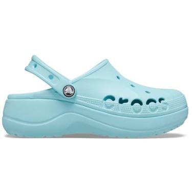 Imagem de Crocs Sapatos femininos de madeira plataforma Baya, Água pura, 40