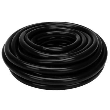 Imagem de DERPIPR Tubo de silicone de grau alimentício – 3/20.3 cm ID x 1/5.1 cm OD Mangueira de silicone preto flexível de alta temperatura para fermentação caseira Punp Transfer 8 metros (8 m) de comprimento