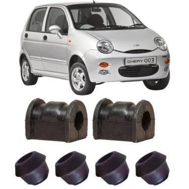 Imagem de Kit Bucha Braço Estabilizadora Chery Qq 2011 2012 2013 2014 - Marbo