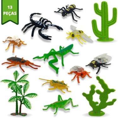 Imagem de Kit Insetos De Plástico Brinquedo Insetos Sortidos - Europio