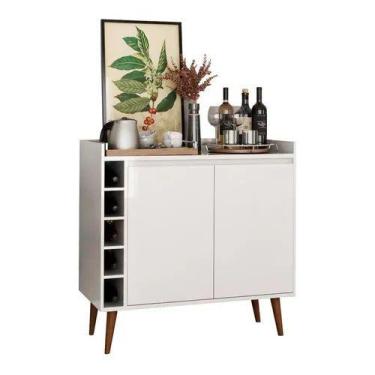 Imagem de Buffet adega estilo wine 2 portas branco - Village Móveis