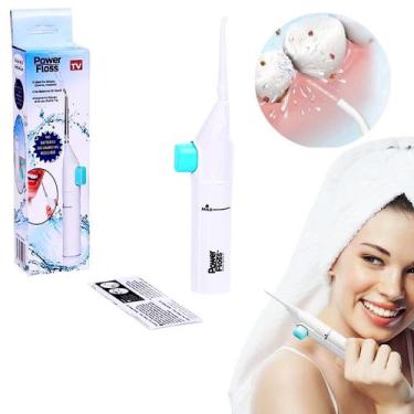 Imagem de Escova a Jato De Agua Limpeza Oral Dental Bucal Power Floss - REIS VAR