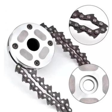 Imagem de Carretel com Correntes p/ Roçadeira + 02 Arruelas + 01 Chave Allen - F