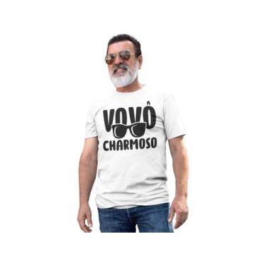 Imagem de Camiseta Vovô Presente Dia Dos Pais Frase Avô Nomes Branca - Del Franc