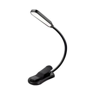 Imagem de Luz de Leitura Recarregável USB com 7 LEDs - Lâmpada Flexível Portátil