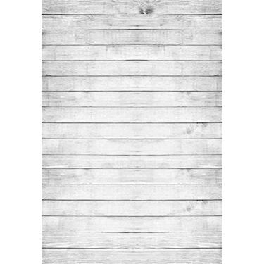Imagem de AOFOTO Pano de fundo de textura de madeira branca de 1,5 x 2,12 m para fotografia, fundo de placa de madeira para fotos, painel de cerca de madeira de lei, infantil, bebê, menino, menina, retrato artístico, sessão de fotos, adereços de estúdio, vídeo, drapeado, vinil