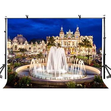 Imagem de LYLYCTY Lindo cenário de fonte de 1,8 m x 1,5 m, lindo cenário de paisagem arquitetônica para estúdio fotográfico LY097