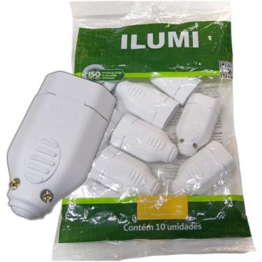 Imagem de Plug Fêmea para 3 pinos 2p+T de 20a para Extensão Tomada Kit 10 peças 