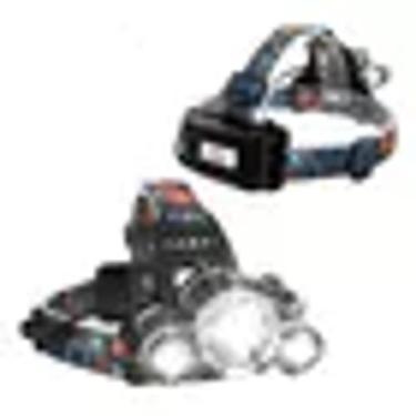 Imagem de Lanterna De Cabeça Profissional C/ 3 Leds Forte Recarregável - LINTIAN
