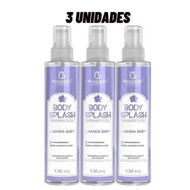 Imagem de Kit 3x Body Splash Desodorante Colônia Lavanda Baby 130ml - Bio Instin