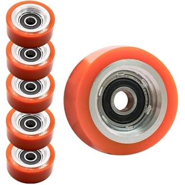 Imagem de KOLEOLL Pacote com 6 70298701P Kit de rolo e vedação compatível com HUEBSCH Speed Queen IPSO Rolamento de rolo de suporte de secador 70568201 AP6240652 70052601 70052601P