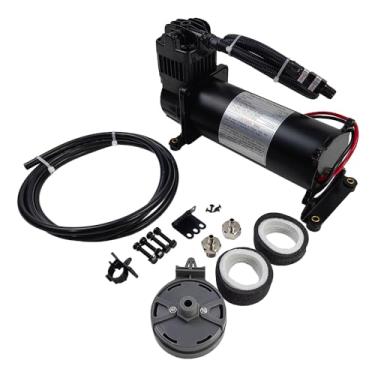 Imagem de Compressores de ar resistentes de 12 V a bordo 200 PSI | Ajuste universal para buzina de ar de caminhão, carro, trem, kit de saco de suspensão | Serve para todos os veículos de 12 V, como caminhonete