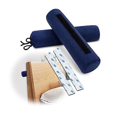 Imagem de NEAUDE Protetores de Para-Choque de Cabeceira para Protetor de Parede de Para-Choques de Móveis Cabeceiras Silenciador Almofadas de Proteção de Estrutura de Cama para Espaçador de (2,5 * 2,5 * 12)