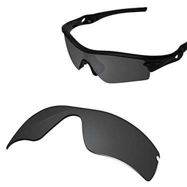 Imagem de Glintbay Lentes de óculos de sol de substituição 100% precisas para Oakley Radar Path/Radar Path Asian Fit (AF) - Preto avançado polarizado