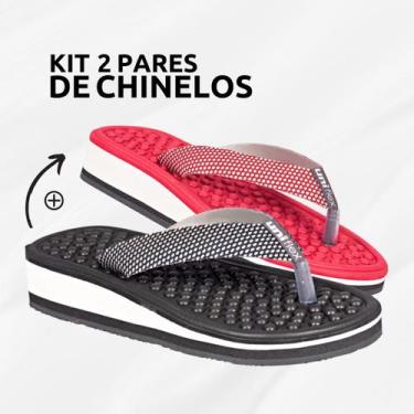 Imagem de Kit 2 Pares Chinelos Ortopédicos Massageador Para Esporão - UNIFLEX, 3