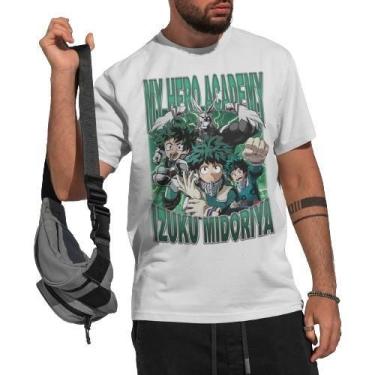Imagem de Camiseta Unissex Anime My Hero Academia Izuku Midoriya  - Abstract Gee