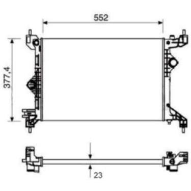 Imagem de Radiador Chevrolet Prisma 2013 a 2019 NOTUS NT-20011.523