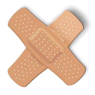 Imagem de Stickers and Tees Band Aids - Ímã flexível - Armário de geladeira de carro - 12,7 cm