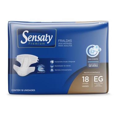 Imagem de Fralda Adulto Sensaty Premium XG com 18 unidades