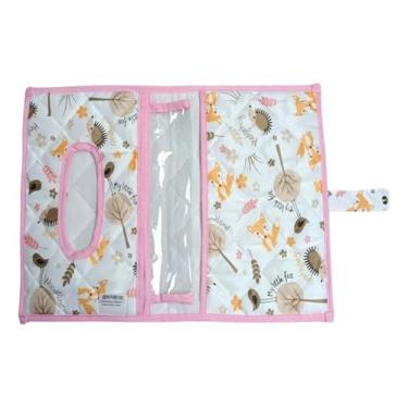 Imagem de Porta Fralda Lenço Umedecido Pomada Portátil Para Bebê Menina Menino (Fox)