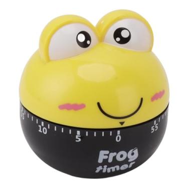 Imagem de Cronômetro de maquinaria de desenho animado fofo de alta precisão ajustável para cozinha para estudo de cozinha, plástico (amarelo)