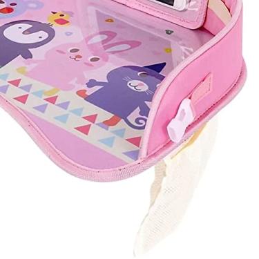 Imagem de Bandeja de Viagens para Crianças para Organizador de Atividades Volta do Assento Com Bolsa Transparente e Bolso Lateral (De mãos dadas)