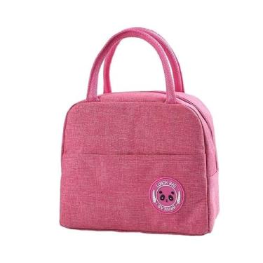 Imagem de Bolsa Térmica Portátil Lancheira Térmica Marmita Viagem (ROSA PINK)