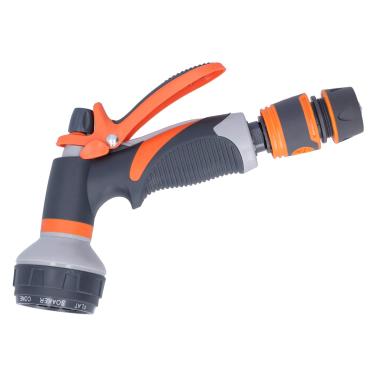 Imagem de 8 Padrões Ajustáveis ​​Pulverizador de água Bico de Pulverização de Alta Pressão, Instalação Fácil, Material Durável, Bico de Mangueira de Jardim para Jardinagem, Limpeza e Banho