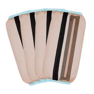 Imagem de menolana Botas de mosca de 4 peças, perna de cavalo protetora, envoltórios soltos, cavalos elegantes não deslizantes, perneiras para cavalo, Ouro Champanhe