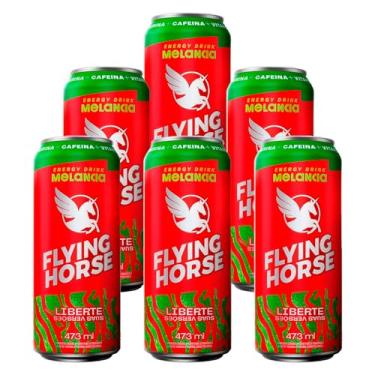 Imagem de Energético Flying Horse Energy Drink Melancia 473ml 6 Unidades