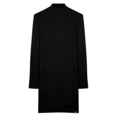Imagem de Vestido Ellus Preto Cotton Rib Basic Dress-Feminino