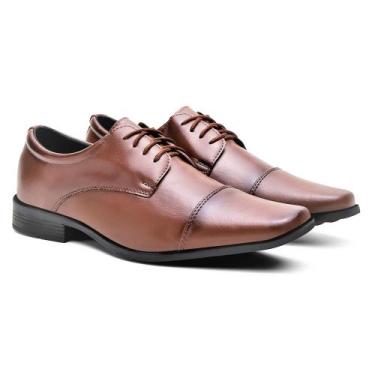 Imagem de Sapato Masculino Social De Sintetico - kreeper, Marrom, 42