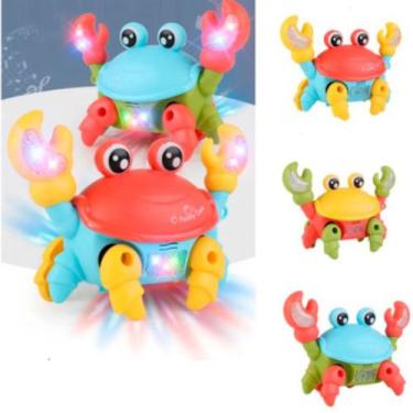 Imagem de Brinquedo Caranguejo Fujão Musical Som Luz E Movimento Infantil Para B