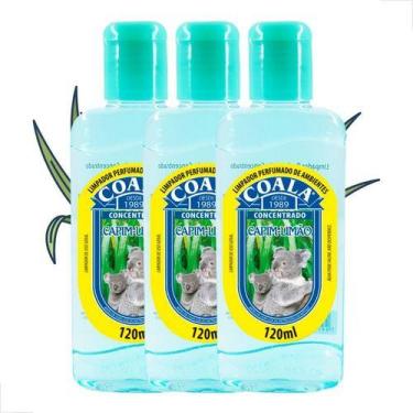 Imagem de 3x Limpador Perfumado Concentrado Coala 120ml Capim Limão