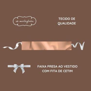 Imagem de Faixa Lisa DOURADO infantil Acessorio Festa Casamento Batizado Dama Fl