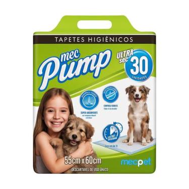 Imagem de Tapete Higienico Mec Pump P/ Cães E Gatos 55x60Cm Com 30Und - MecPet