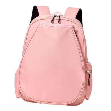 Imagem de Dynwave Mochila de tênis, mochila de ginástica, alça ajustável, estilosa, leve, grande capacidade, premium, bolsa para raquete de badminton, Rosa